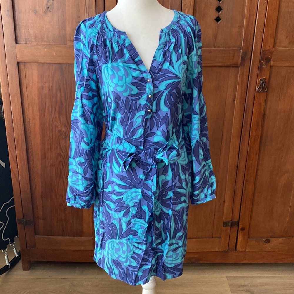 Banana Republic blue floral dress